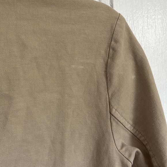 Eileen Fisher Organic Cotton Hemp Stand Collar Jacket - Picture 9 of 10